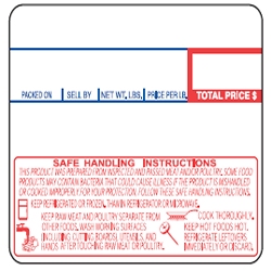 cas scale lst-8030 safe handling labels