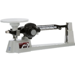 Ohaus Dial-O-Gram Stainless Steel Top Loading Mechanical Triple Beam Balance with Stainless Steel Plate Tare and Attachment Masses 2610g x 0.1g 