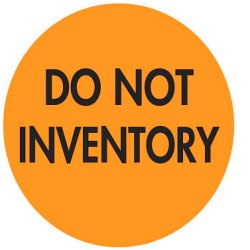 Inventory Stickers, Do Not Inventory