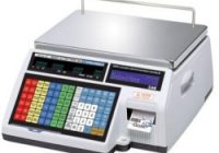 cas cl5000 label printing price computing scale with daily sales reports