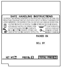 Tec Scale Labels SL-9000 Safe Handling