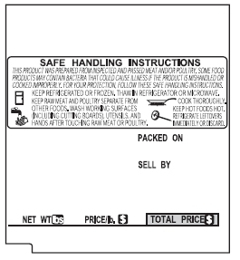 TEC SL-9000 UPC 63.5 mm SH Labels