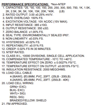 cgsb load cell specifications