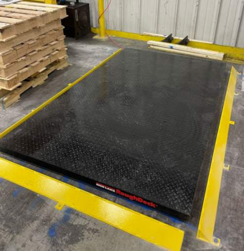 floor scale with bump guards