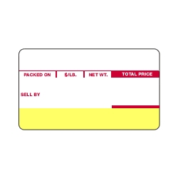 Ishida Retail Scale Label Non Barcode 64x37mm