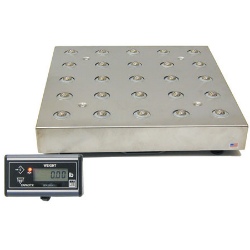 NCI 7885 Low Profile Parcel Shipping Scale w/ SS Flat Platter