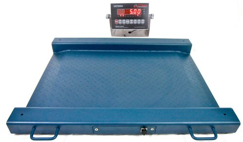 optima scale op-917 barrel weighing scale with built in ramps