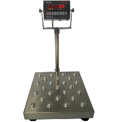 Optima Balltop Platter Bench Scale 500 x 0.1 lb 20x20 