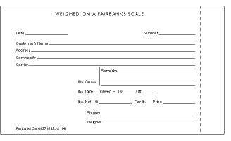 Scale Tickets SJ-2114 083715