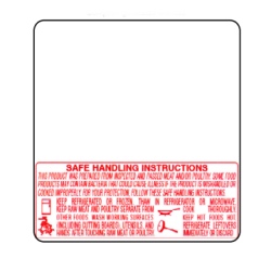 Tor-rey Scale Label 58 x 60mm Safe Handling