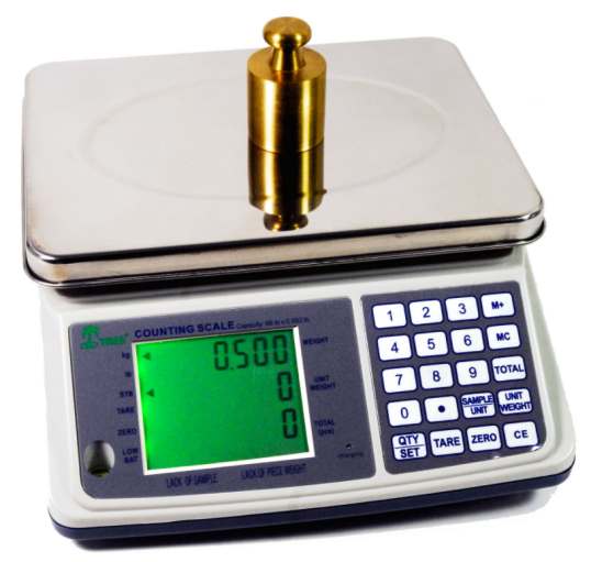mct plus 16 lb counting scale with full keypad